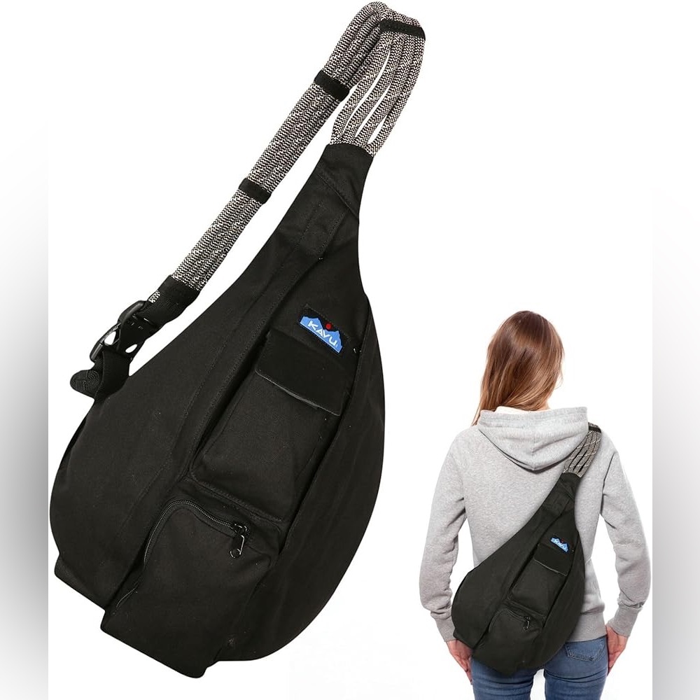 Kavu Multicolor Geometric Rope Bag - Picture 8 of 9